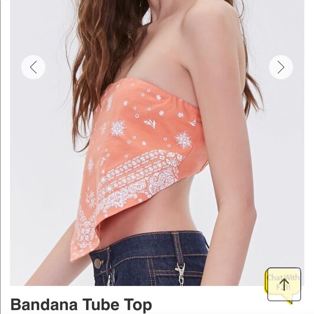 Bandana crop top forever 21